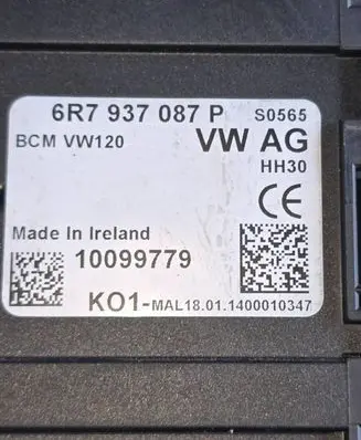 Skoda Roomster (5J) Comfort/convenience module 6R7937087P 10099779 1400010347