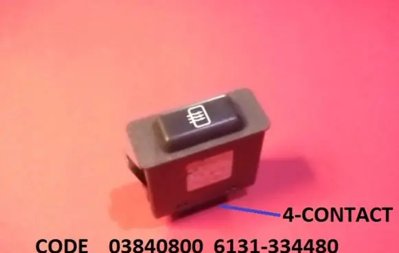 BMW 5 E34 Windscreen/window heater switch 03840800 6131334480