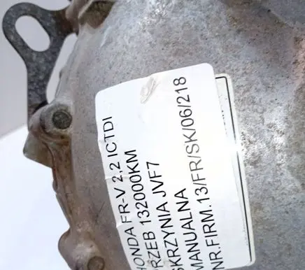 Honda FR-V Manual 6 speed gearbox JVF7