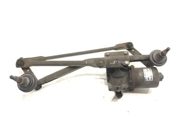 Front wiper linkage and motor