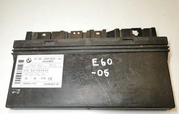 BMW 5 E60 E61 Central body control module 6947920 61356947920