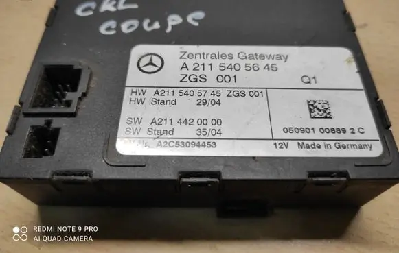 Mercedes-Benz CLK A209 C209 Gateway control module A2115405645