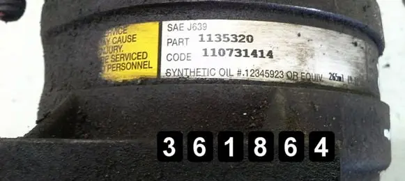 Renault Laguna II Air conditioning (A/C) compressor (pump) 2200dci saej639 1135320