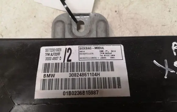 BMW X5 E53 Seat airbag 557723010029 30004907D 30824861104H