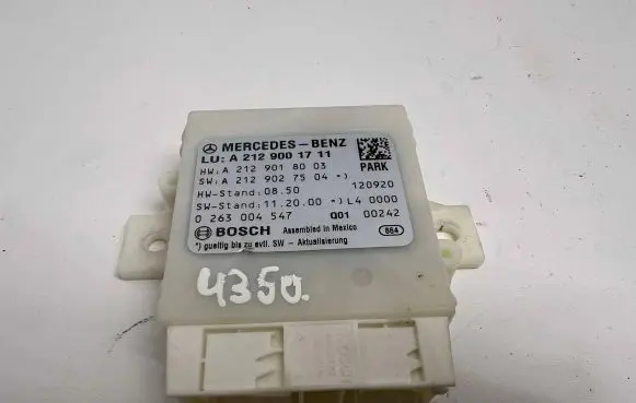 Mercedes-Benz E W212 Parking PDC control unit/module A2129001711 A2129018003 A2129027504