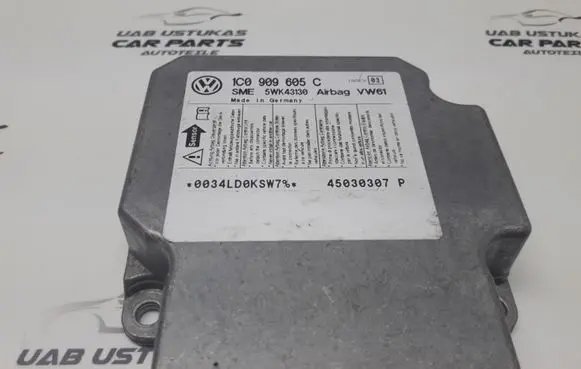 Volkswagen PASSAT B5.5 Airbag control unit/module 1C0909605C 5WK43130