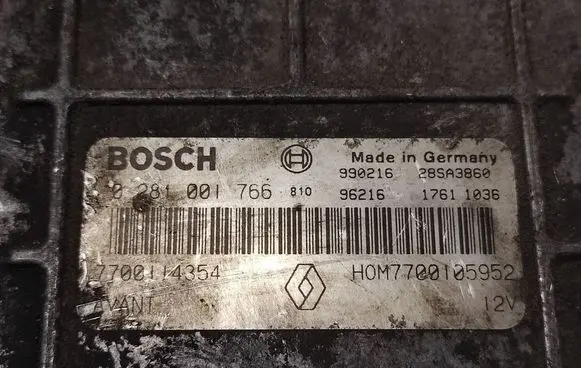 Renault Laguna I Engine control unit/module 0281001766 28SA3860