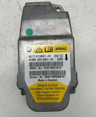 BMW 5 E60 E61 Airbag control unit/module 9118931 220439134 31911893101D