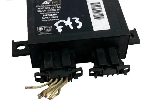 Ford Galaxy Immobilizer control unit/module 7M0953257AB 98VW19A366BC 5WK48080
