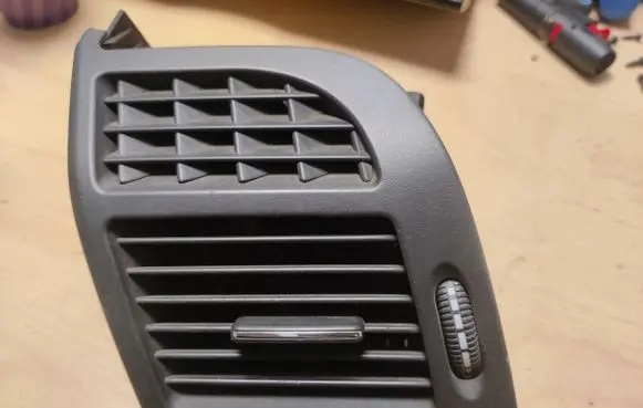 Dashboard side air vent grill/cover trim