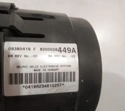 Renault Espace - Grand espace IV Climate control unit 09380419F 09380419 8200028449A