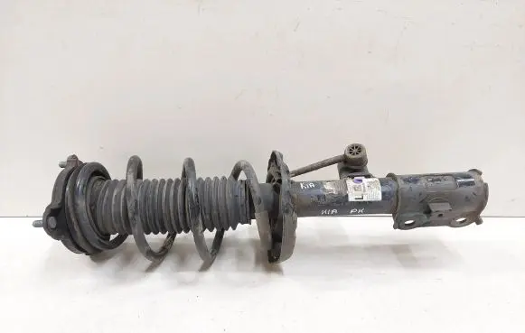 Front shock absorber with coil spring