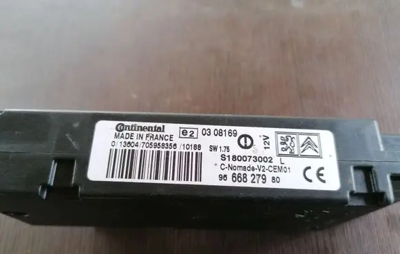 Peugeot 3008 I Bluetooth control unit module 9666827980 S180073002