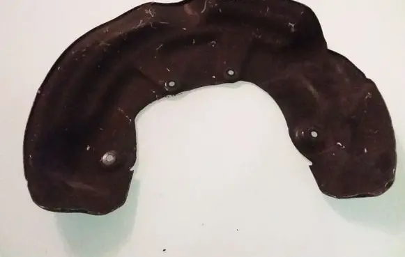 Audi A6 S6 C6 4F Front brake disc dust cover plate 