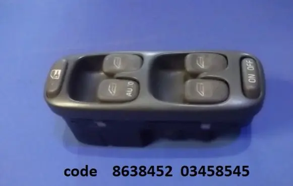 Volvo S70 V70 V70 XC Electric window control switch 8638452 03458545