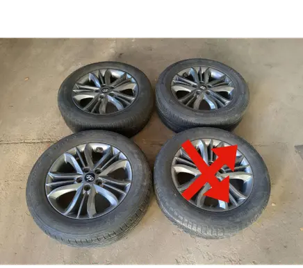 Hyundai ix35 R17 alloy rim 529102Y600