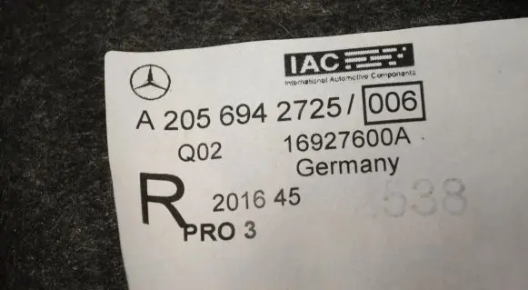 Mercedes-Benz C W205 Other interior part A2056942725