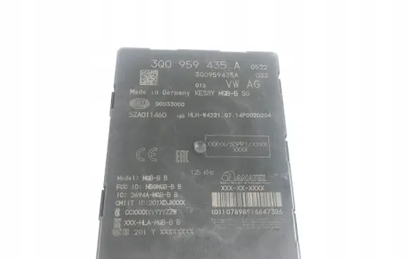 Volkswagen PASSAT B8 Keyless (KESSY) go control unit/module 3Q0959435A