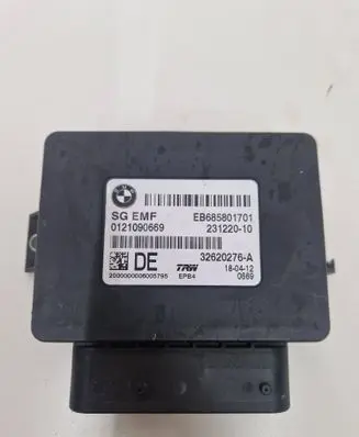 BMW 6 F12 F13 Hand brake control module 6858017 23122010 32620276A