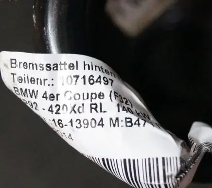 BMW 4 F32 F33 Rear coil spring