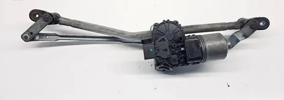 Front wiper linkage and motor