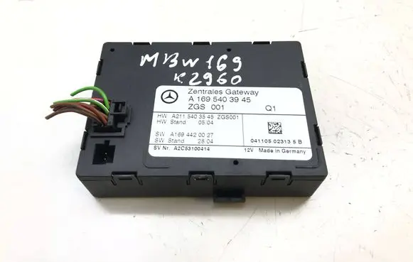 Mercedes-Benz A W169 Gateway control module a1695403945 k2960