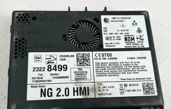 Opel Insignia A GPS navigation control unit/module 2012DJ7497 NG20HMI 7503400214