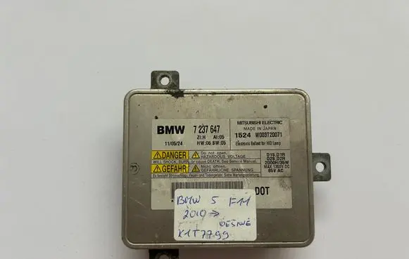 BMW 5 F10 F11 Headlight ballast module Xenon 7237647 K1T7799