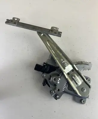 Rear door window regulator with motor
