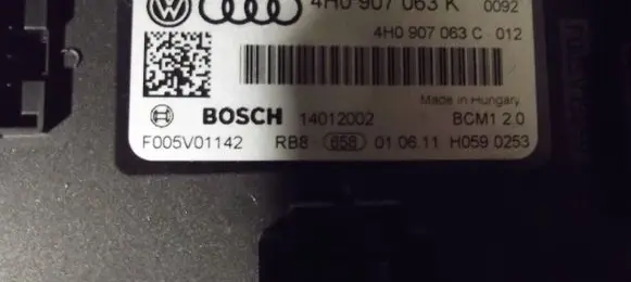 Volkswagen Touareg II Comfort/convenience module 4H0907063C 14012002 4H0907063K