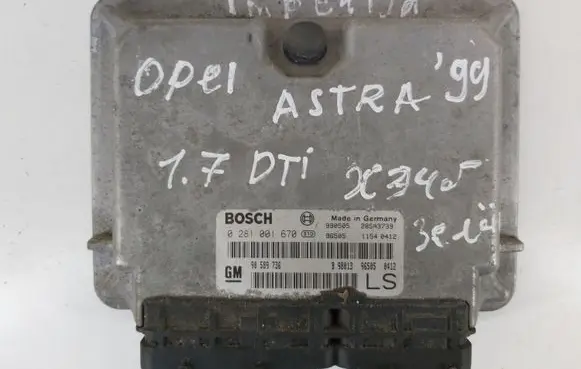 Opel Astra G Engine control unit/module ECU 0281001670