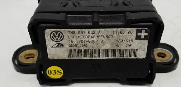 Volkswagen PASSAT B6 ESP acceleration yaw rate sensor 7H0907652A