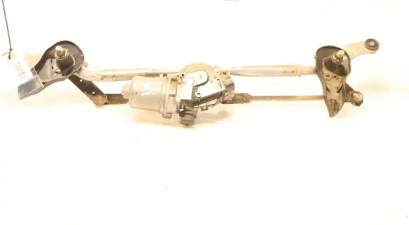 Front wiper linkage and motor