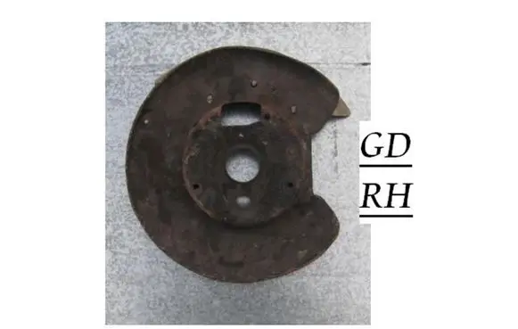 Volvo C70 Rear brake disc plate dust cover P9140143 T498714