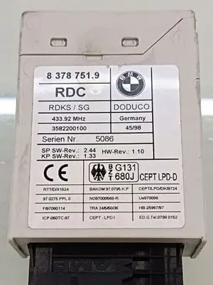 BMW 5 E39 Immobilizer control unit/module 837875193582200100