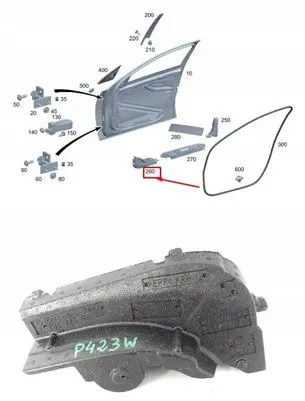 Mercedes-Benz C W206 Rear sound insulation A2067270800
