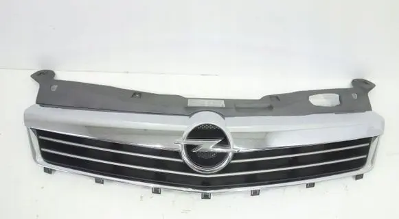 Opel Astra H Front bumper upper radiator grill 13225775