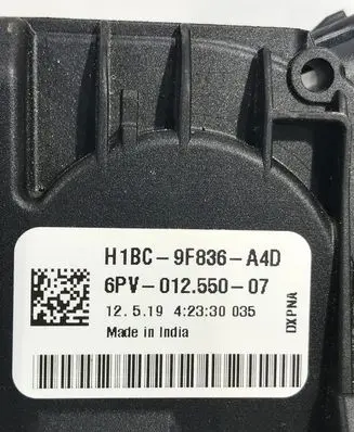 Ford Ecosport Accelerator throttle pedal H1BC9F836A4D H1BZ9F836G