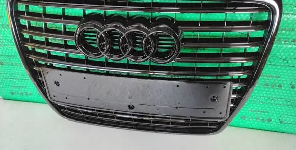 Audi A6 S6 C6 4F Front bumper upper radiator grill FULLBLACK 4F0853651AN 4F0853651