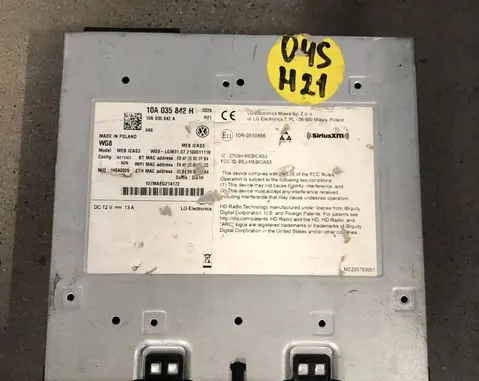 Volkswagen ID.4 MMI control unit 10A035842H 1QA035842A