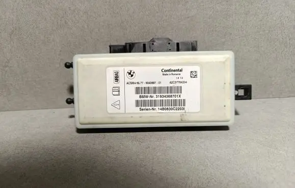BMW 5 F10 F11 Airbag control unit/module 31934368701X 9343687 14B0830C2203L