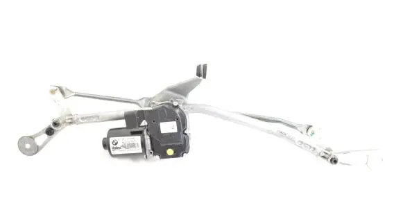 Front wiper linkage and motor