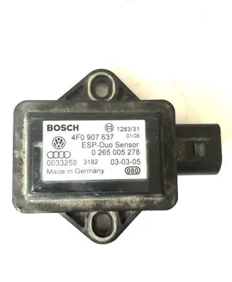 Audi A6 S6 C6 4F ESP acceleration yaw rate sensor 4F0907637 0265005278