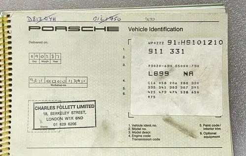 Porsche 911 901 930 Manual 7 speed gearbox 19841989