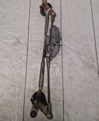 Front wiper linkage and motor