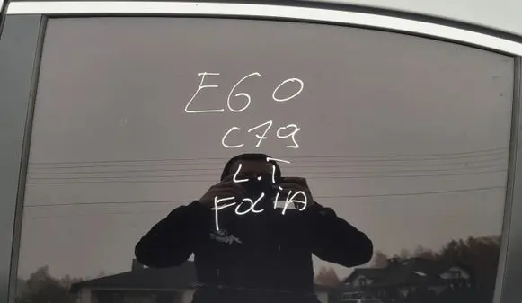 BMW 5 E60 E61 Rear windscreen/windshield window 