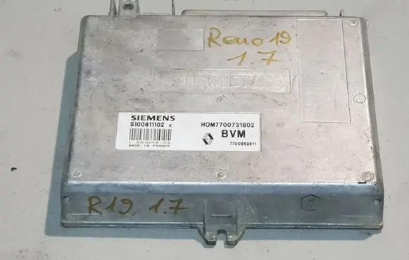 Renault 19 Engine control unit/module S100811102E 7700731802