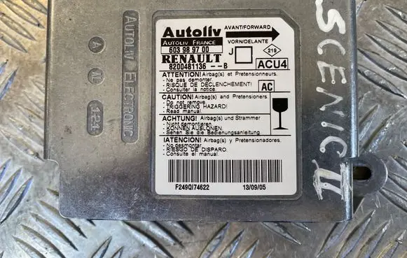 Renault Scenic II - Grand scenic II Airbag control unit/module 603989700 F249Q174622 8200481136