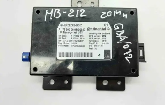 Mercedes-Benz E W212 Other devices A1729022704 A1729016302