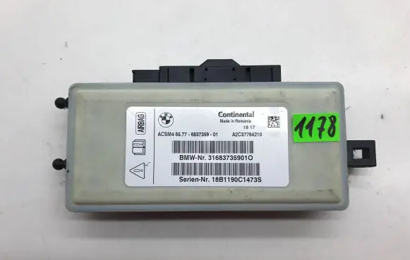 BMW X5 F15 Airbag control unit/module 316837359010 6837359 18B1190C1473S